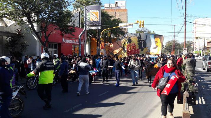 La columna Sur danzoacute en plena Belgrano
