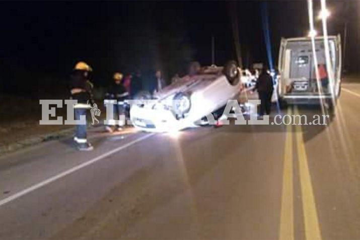 Tras el accidente los lesionados fueron trasladados al Hospital Zonal de Las Termas