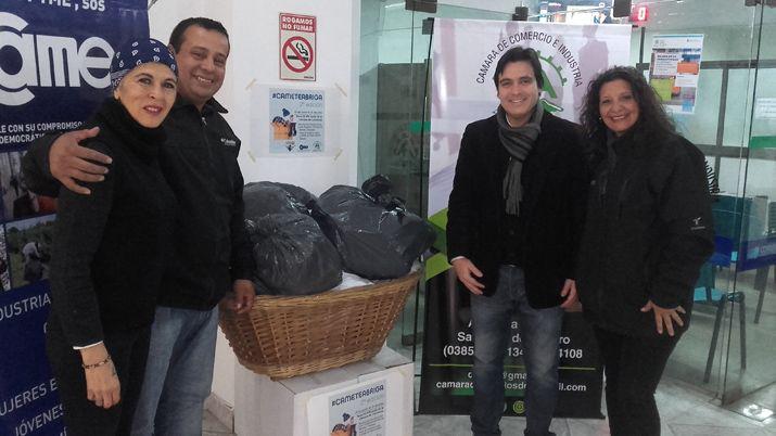 Entregaron donaciones en el marco de la campantildea Came te abriga