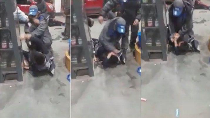 VIDEO Un playero le dio una paliza a un ladroacuten que quiso asaltarlo