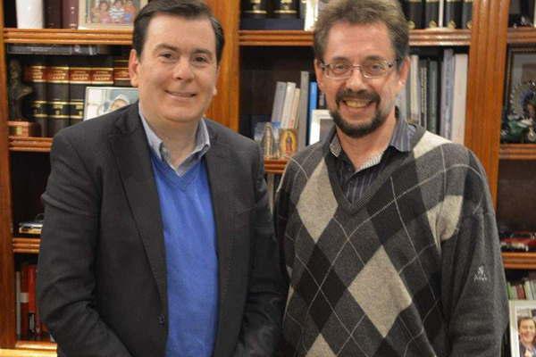 El gobernador Zamora recibioacute al director del Arsat Henoch Aguiar quien participa del Nodo Sinergia