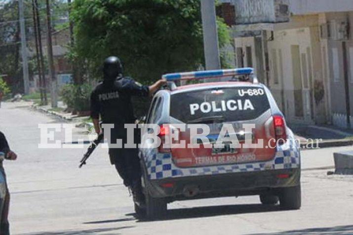 El enfrentamiento entre las familias rivales generó la presencia de numerosos patrulleros en ese sector de Las Termas