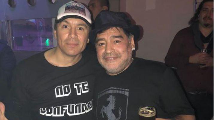 VIDEO Maradona en un show de Pablito Lescano