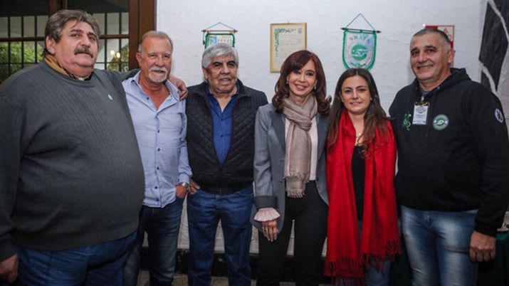 Cristina Kirchner compartioacute un acto sindical con Hugo Moyano