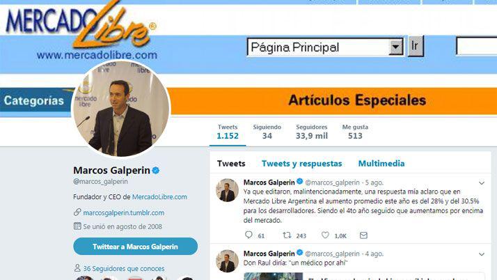 El CEO de Mercado Libre celebroacute la recesioacuten y la crisis en Twitter
