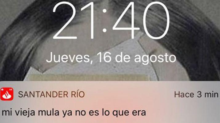 El mensaje que llegó a los clientes