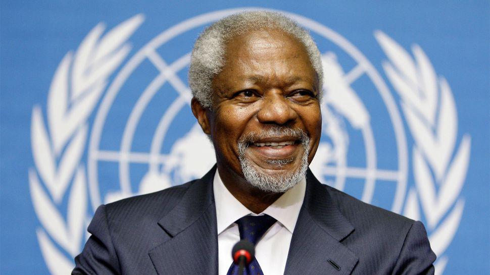 Fallecioacute Kofi Annan premio Nobel de la Paz y ex secretario general de la ONU