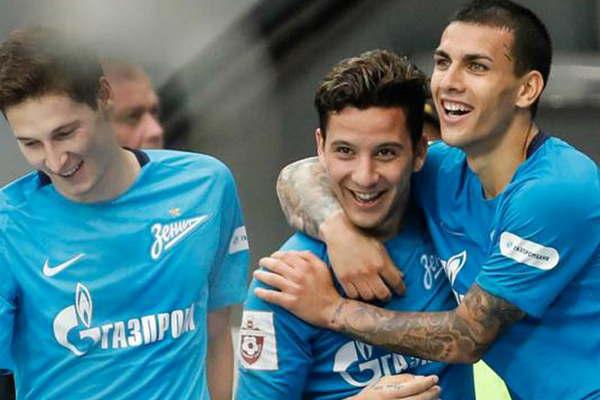 Paredes y Driussi marcaron para el Zenit en Rusia 