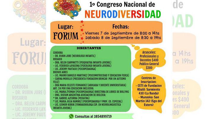 Invitan a la comunidad al Primer Congreso de Neurodiversidad