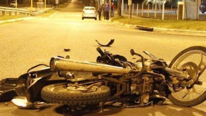 La Banda- motociclista murioacute tras un violento derrape