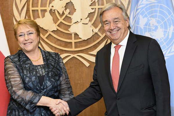 Bachelet asumioacute como comisionada de Derechos Humanos de la ONU