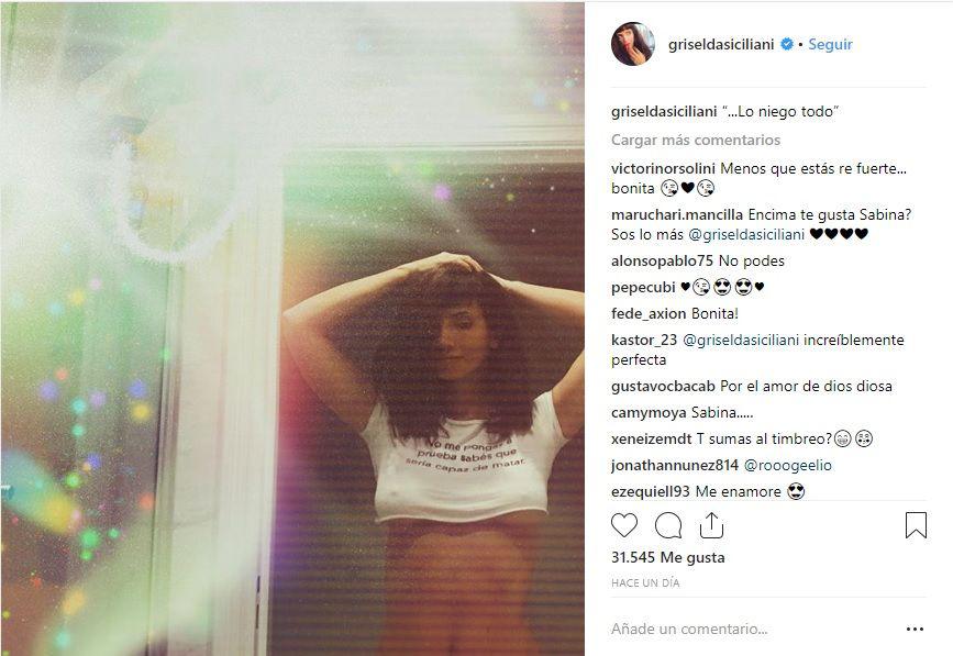 Griselda Siciliani se mostroacute suacuteper sensual en Instagram