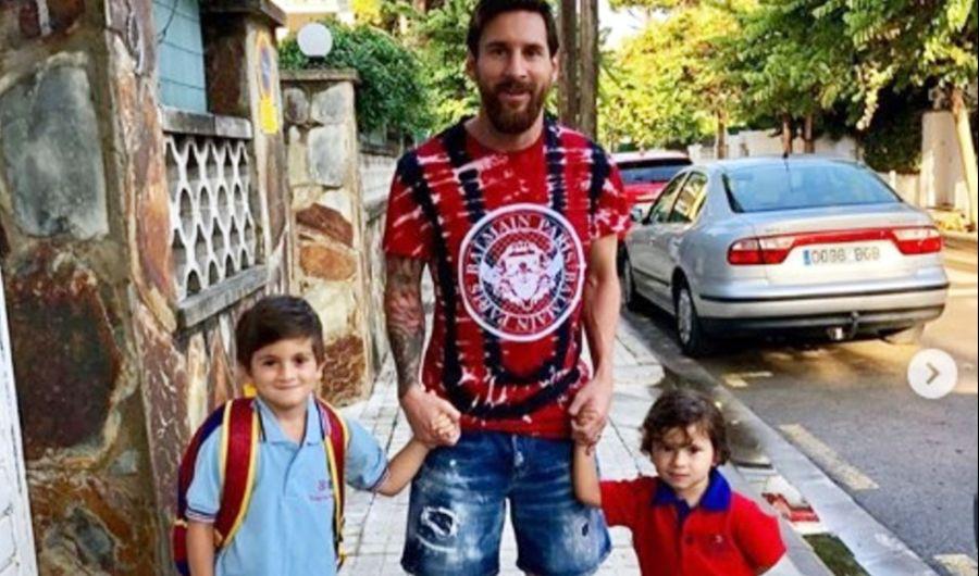 Hay fecha FIFA y Lionel Messi lleva a sus hijos al jardiacuten
