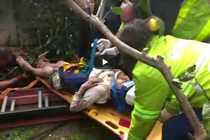 El hueco estaba en el patio de la vivienda que la abuela habita en la ciudad de La Plata