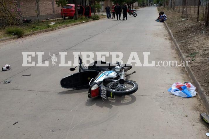 El accidente de trnsito conmocionó a los vecinos del barrio Mariano Moreno
