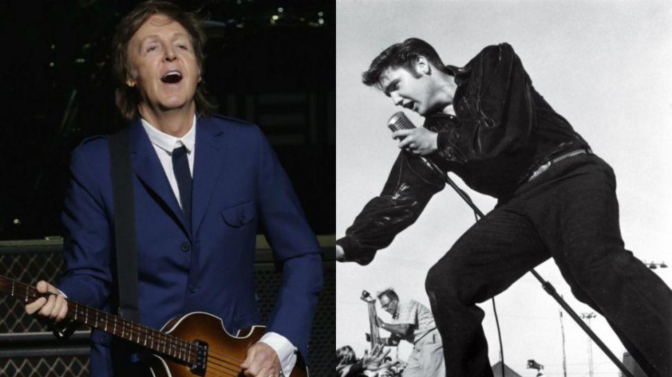 Paul McCartney reveloacute una insoacutelita aneacutecdota con Elvis Presley