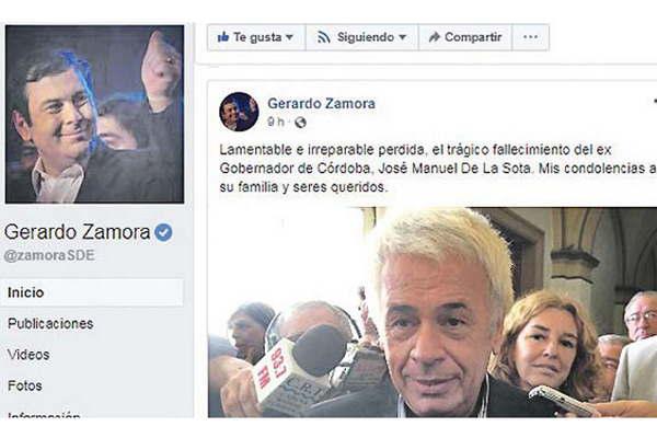 El Dr Gerardo Zamora lamentoacute la muerte de Joseacute Manuel de la Sota