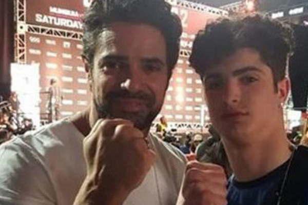Luciano Castro y su hijo Mateo de boxeo por Las Vegas 