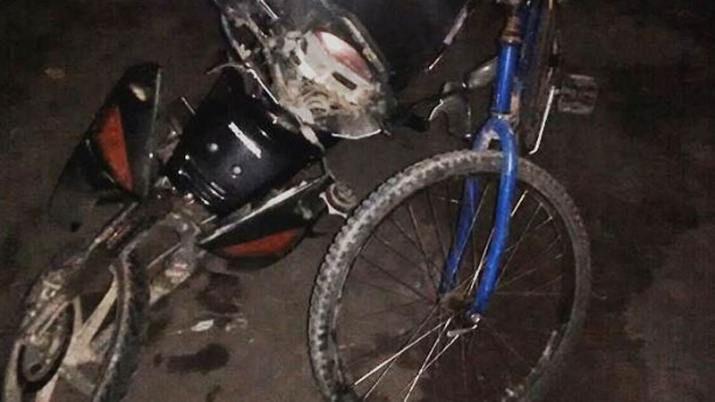 Un hombre resultoacute gravemente herido en choque entre moto y bicicleta