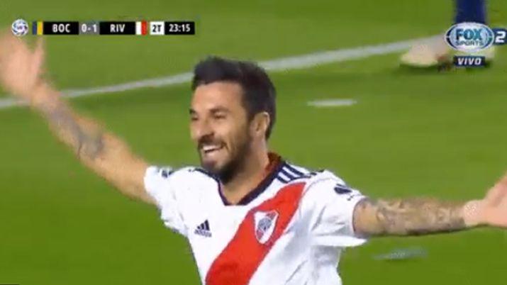 VIDEO El golazo de Scocco que puso el partido 2 a 0