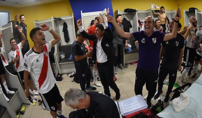 VIDEO Los festejos en el vestuario de River