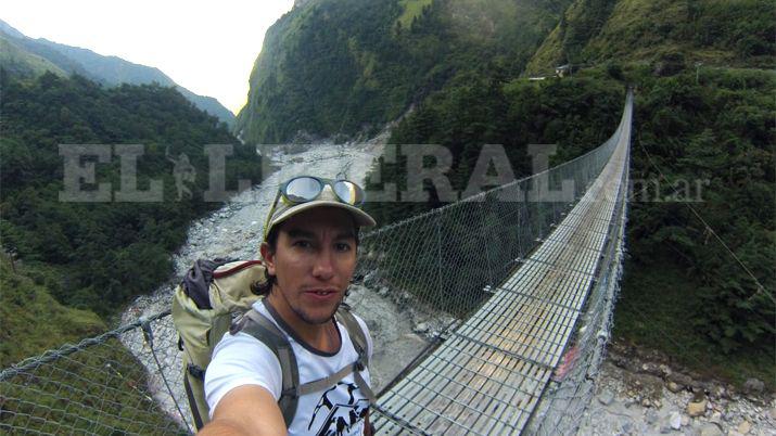 Yemil Sarmiento comenzó el descenso por el cordón del Himalaya