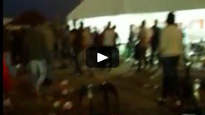 Bandera- difunden video de batalla campal en un festival