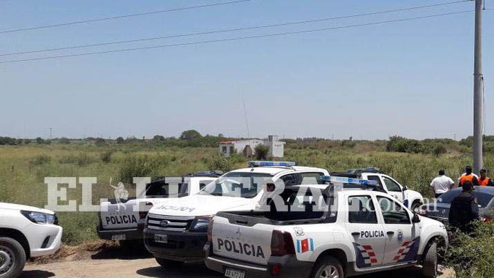 La aparición del cuerpo motivó un amplio operativo policial