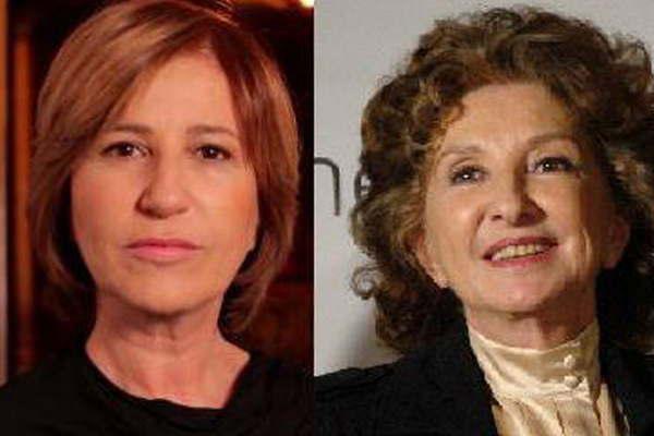 Mercedes Moraacuten y Norma Aleandro en la serie de Maradona