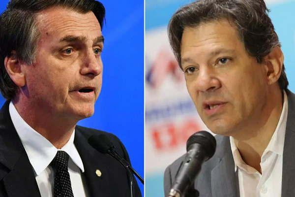 Bolsonaro y Haddad refuerzan  la polarizacioacuten en las elecciones