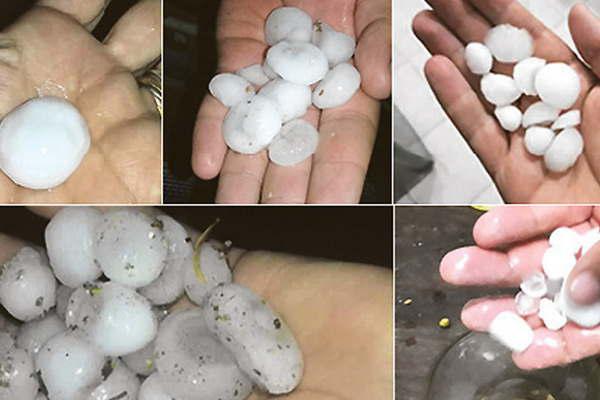Intensa caiacuteda de granizo sorprendioacute a varias ciudades del interior