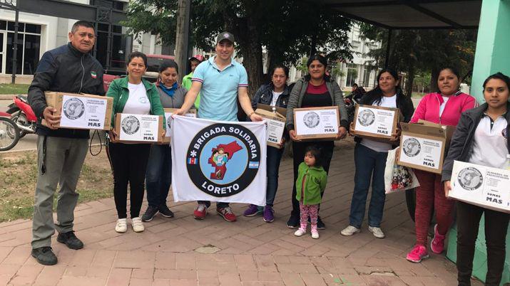 Loreto Brigada Solidaria entregoacute alimentos a 20 familias