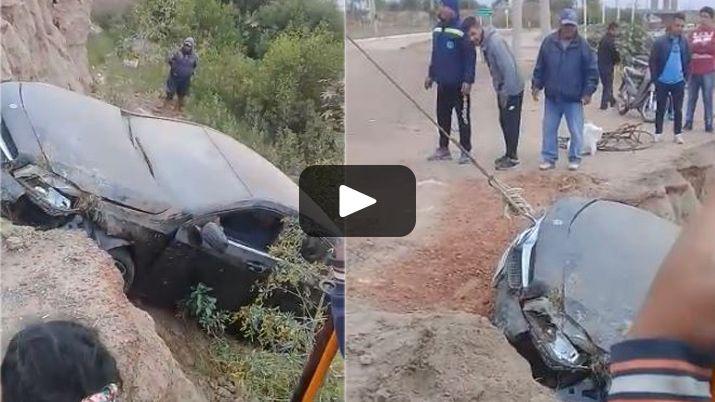 VIDEO  Asiacute sacaban el auto del tucumano al que le falloacute el GPS