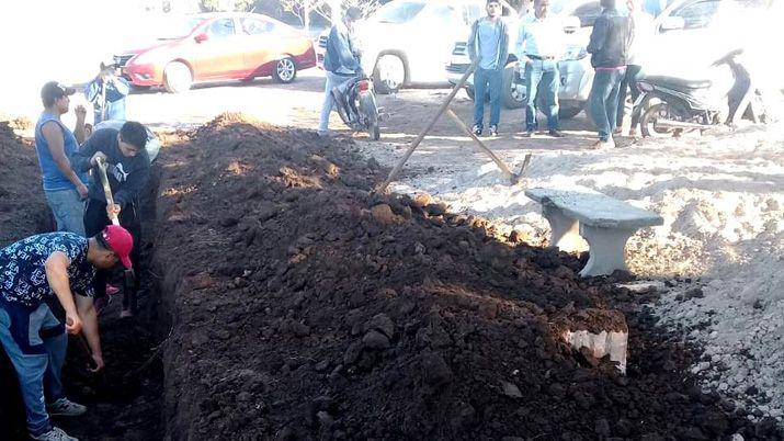 Reparan la red troncal de agua potable en San Ramoacuten