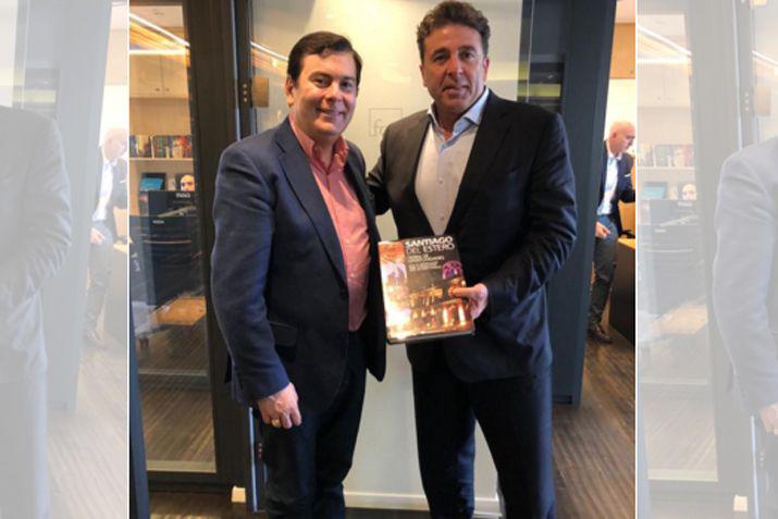 El gobernador Dr Gerardo Zamora y Rami Levy ex agregado del Ministerio de Turismo de Israel en Estados Unidos