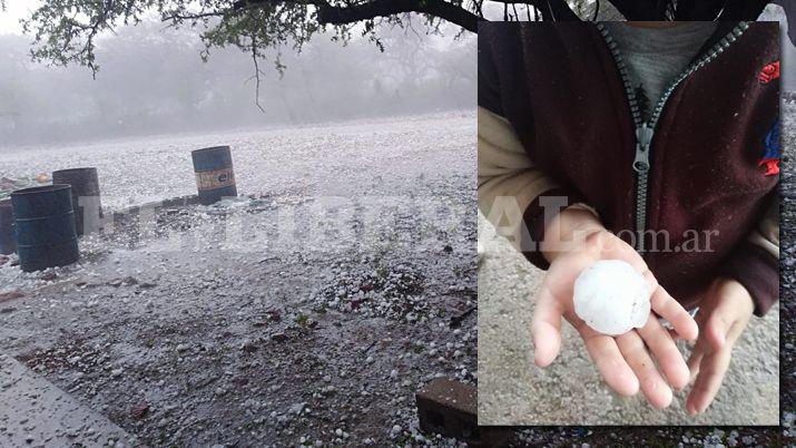 VIDEO  La impactante caiacuteda de granizo en el interior provincial