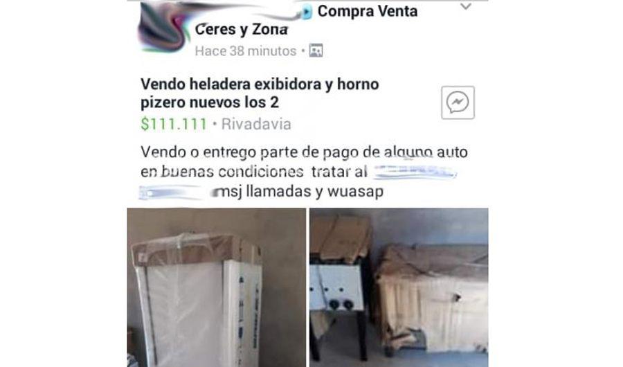 Recibioacute bienes para emprendimiento y los ofreciacutea a traveacutes de Facebook