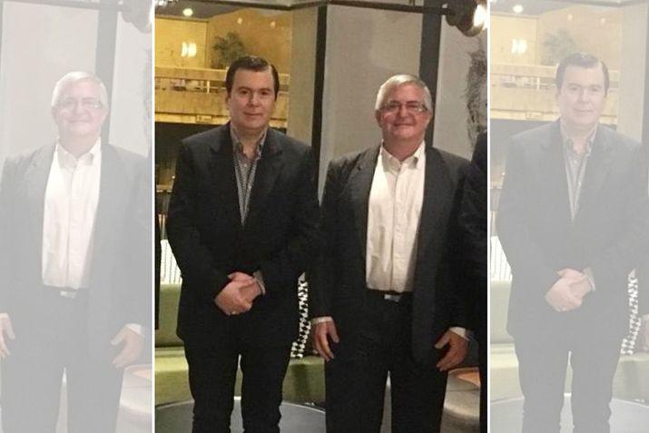 El gobernador de Santiago del Estero Dr Gerardo Zamora y el Sr Shmulik A Bass