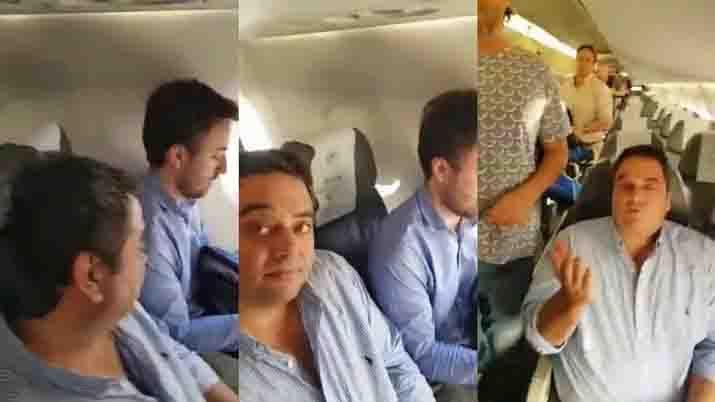 VIDEO  Asiacute insultaron a Jorge Triaca en un avioacuten