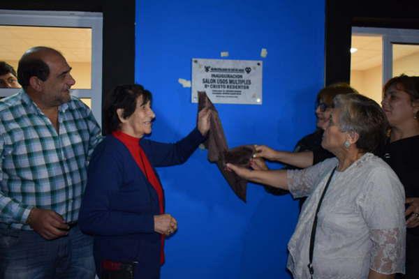 Inauguraron obras en el barrio Cristo Redentor de Villa Ojo de Agua