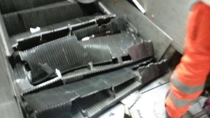 Se rompió una escalera mecnica y dejó numerosos heridos