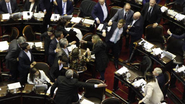 Los incidentes se generaron en medio del debate por el Presupuesto 2019