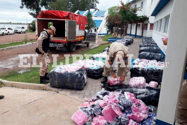 El cargamento ilegal fue secuestrado por las autoridades de Prefectura Naval Argentina (PNA) Delegación Embalse Río Hondo
