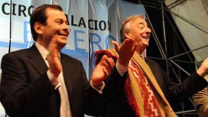 Gerardo Zamora junto a Néstor Kirchner