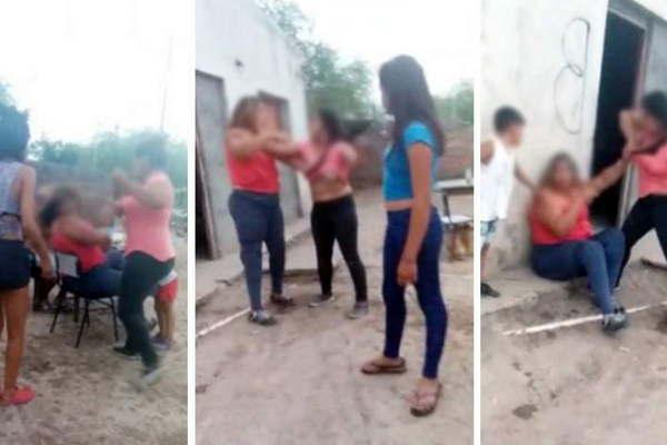 Brutal agresioacuten a una mujer por parte de una vecina frente a sus hijos