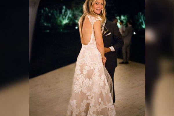 Gwyneth Paltrow eligioacute un vestido de Valentino para la boda