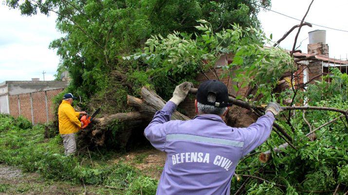 La comuna trabajó en zonas afectadas por las lluvias