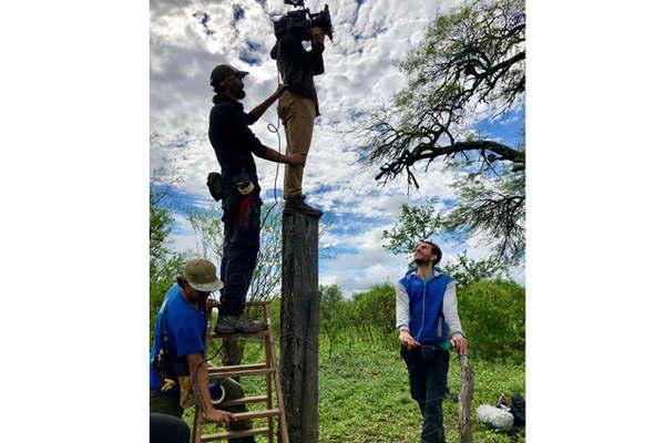 Hoy y mantildeana filmaraacuten  en Los Telares El florecer de un bombisto 