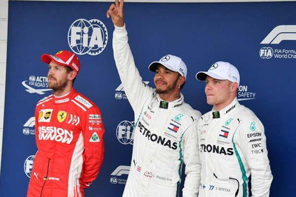 Lewis Hamilton hizo la pole position en Interlagos