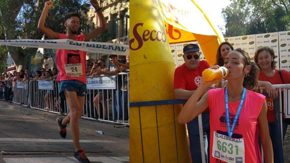 Marcelo Fabricius y Agustina Landers los ganadores en los 10k